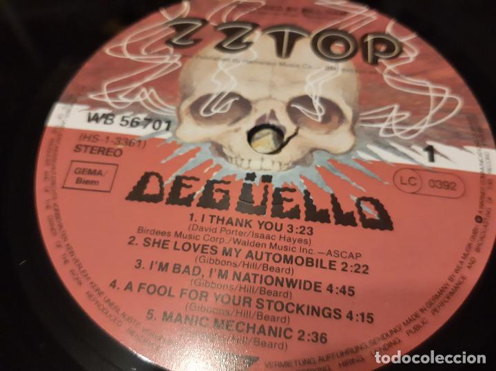 Discos de vinilo: ZZ TOP -DEG&Uuml;ELLO- LP DISCO VINILO - Foto 2