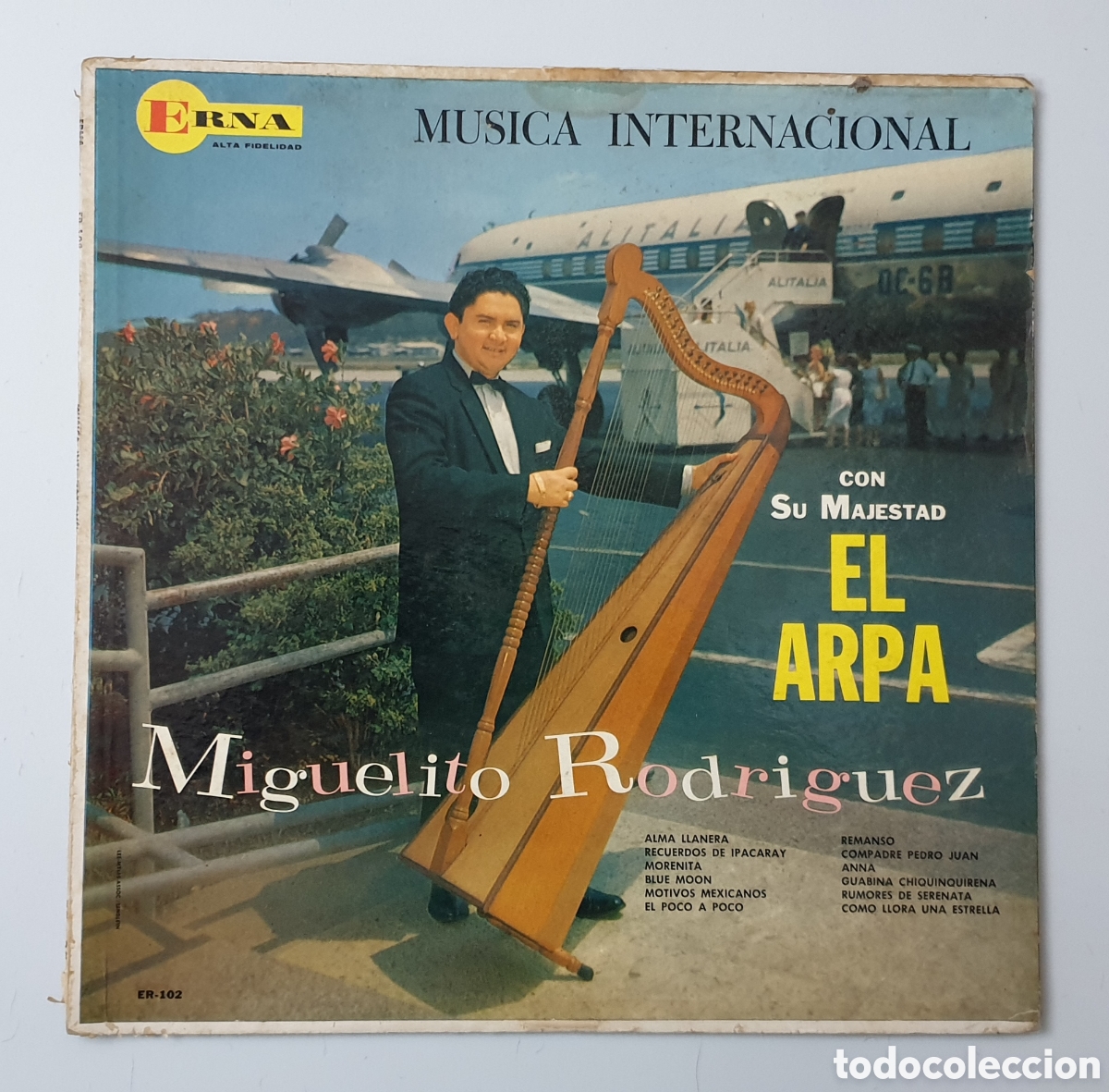 Dischi in vinile: LP MIGUELITO RODRIGUEZ - M&uacute;sica Internacional (Venezuela - Erna - 1958) Arpa Joropo Merengue