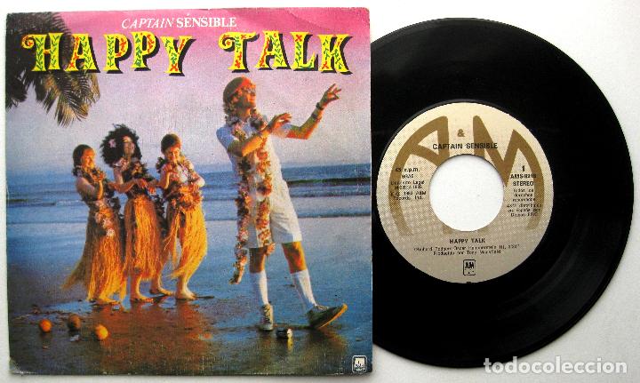 Discos de vinilo: Captain Sensible - Happy Talk - Single A&M Records 1982 BPY - Foto 1