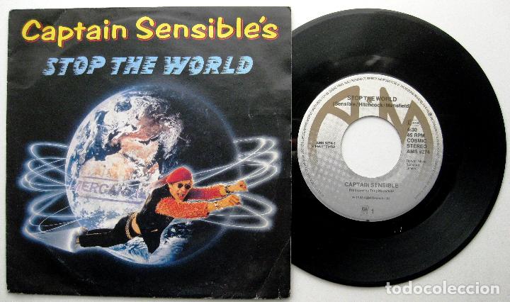 Discos de vinilo: Captain Sensible - Stop The World - Single A&M Records 1983 Holanda BPY - Foto 1