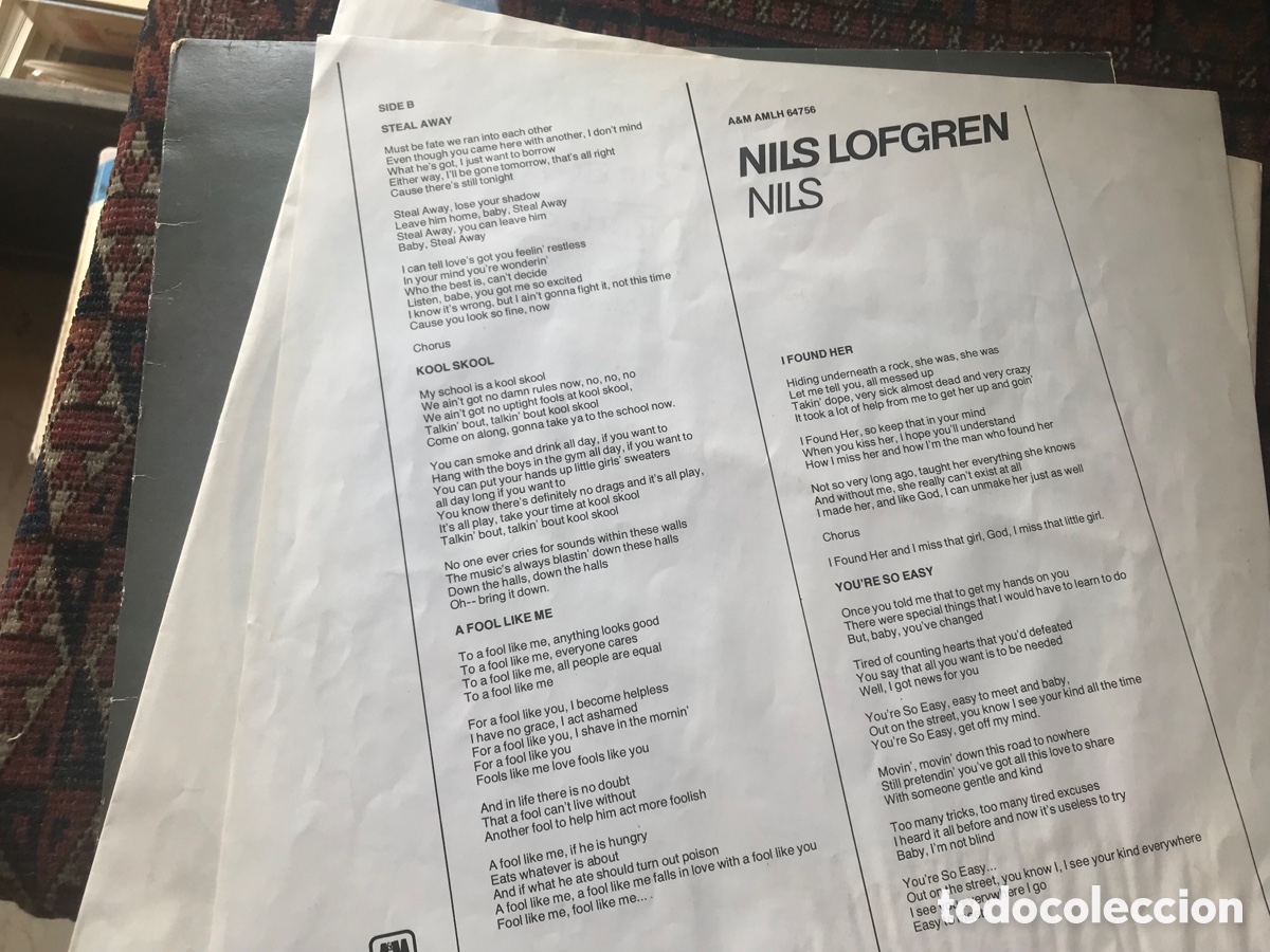 Discos de vinilo: Nils. Nils Lofgren. - Foto 4