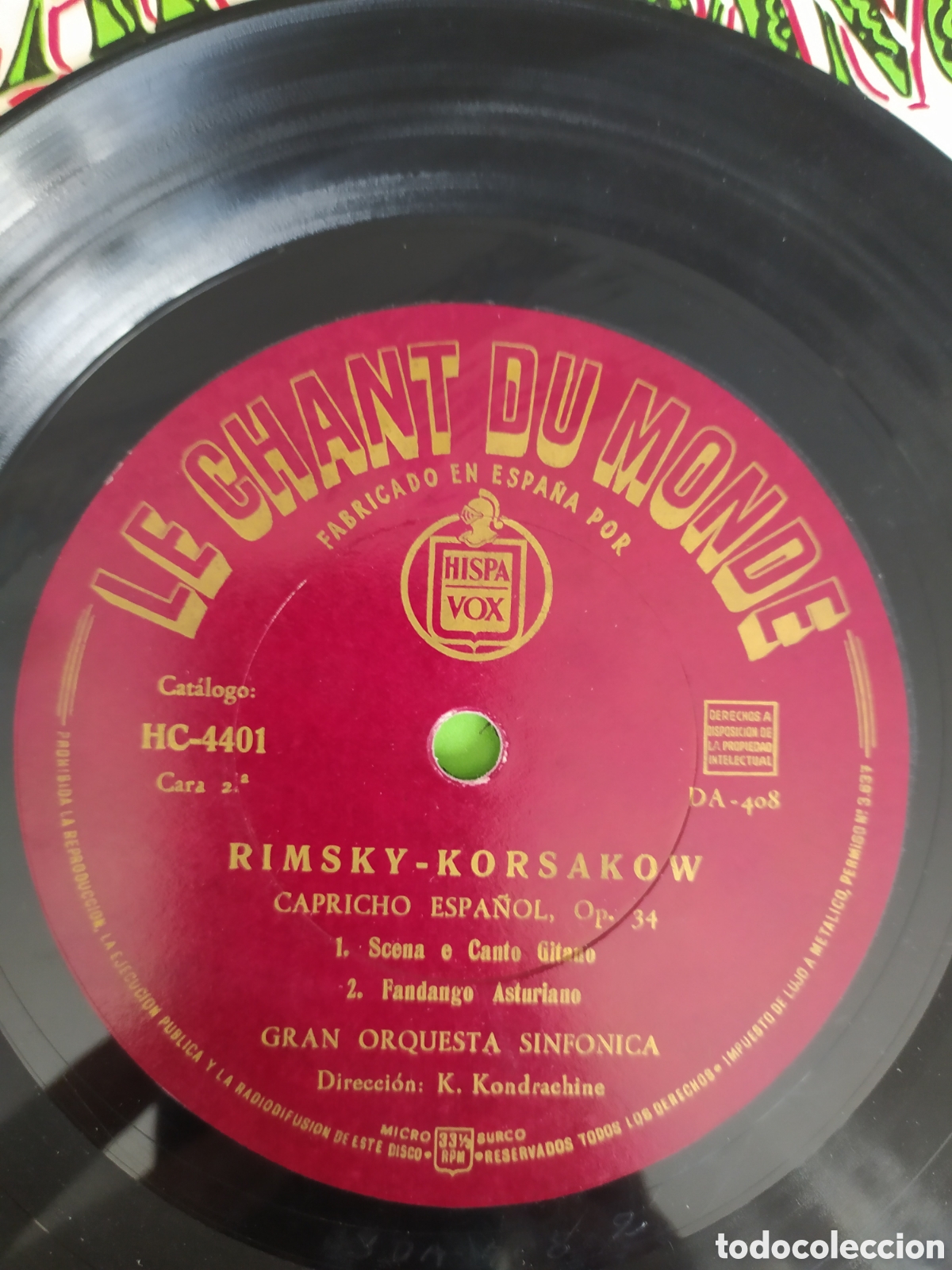 Discos de vinilo: Rimsky Korsakov. Capricho Espa&ntilde;ol - Foto 4