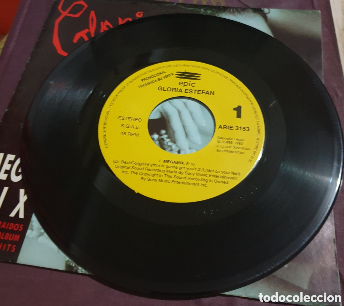 Discos de vinilo: Gloria Estefan&nbsp;&ndash;&nbsp;Megamix - Foto 2