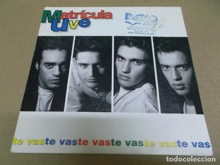 Discos de vinilo: MATRICULA UVE (SN) TE VAS A&Ntilde;O &ndash; 1992 - Foto 1