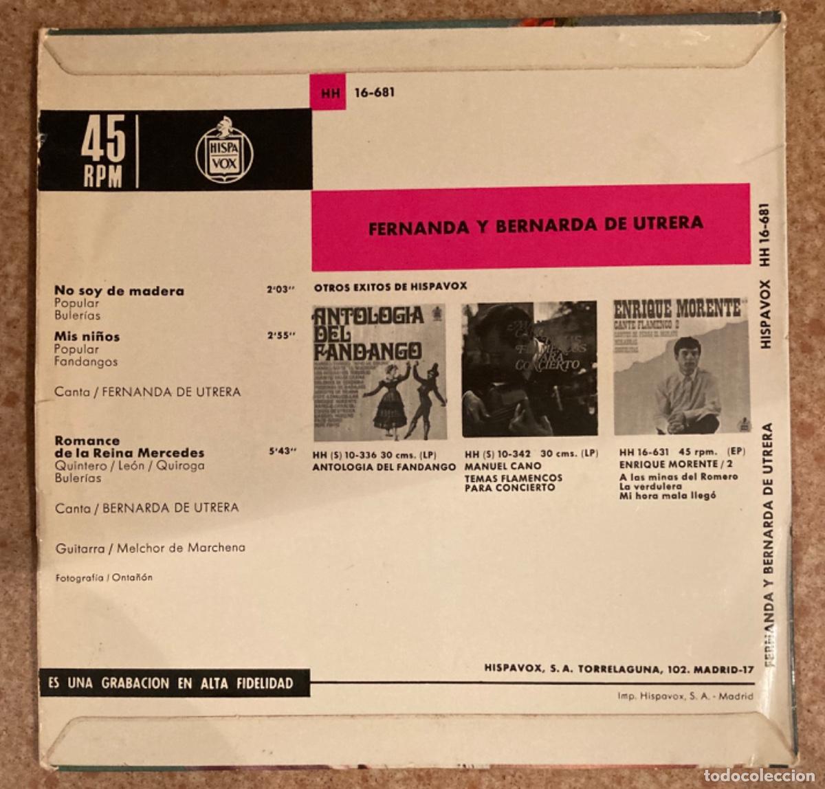Discos de vinilo: Fernanda y Bernarda de Utrera - Foto 2