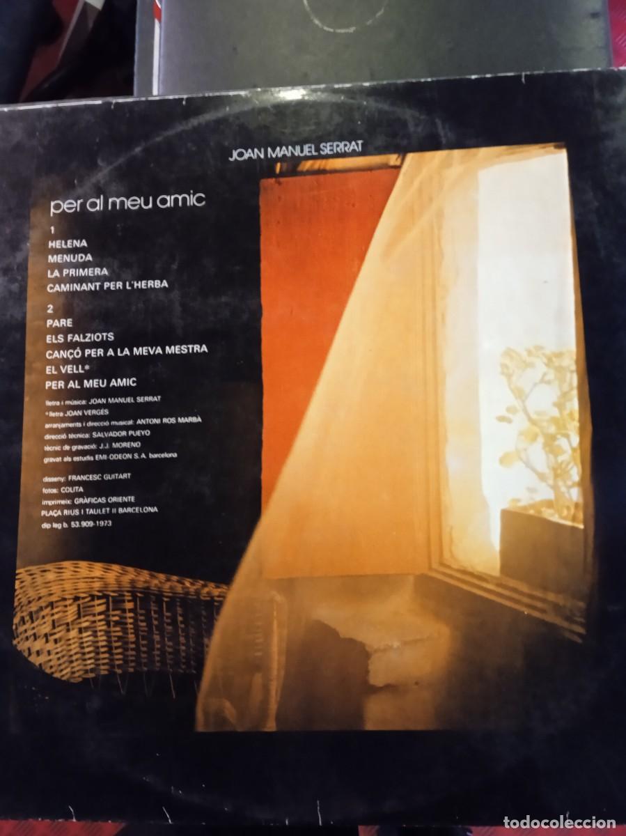 Discos de vinilo: JOAN MANUEL SERRAT- PER AL MEU AMIC. LP - Foto 2