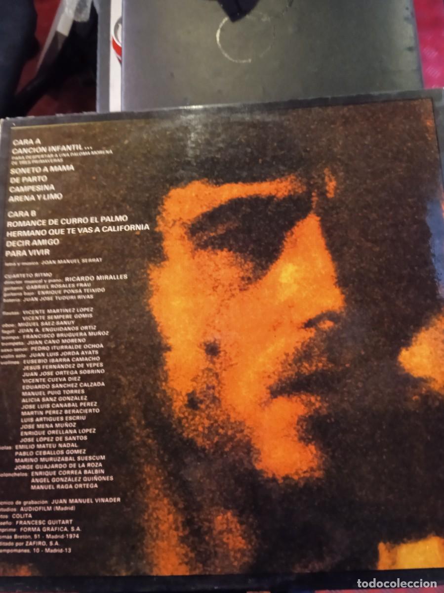 Discos de vinilo: JOAN MANUEL SERRAT- JOAN MANUEL SERRAT. LP - Foto 2