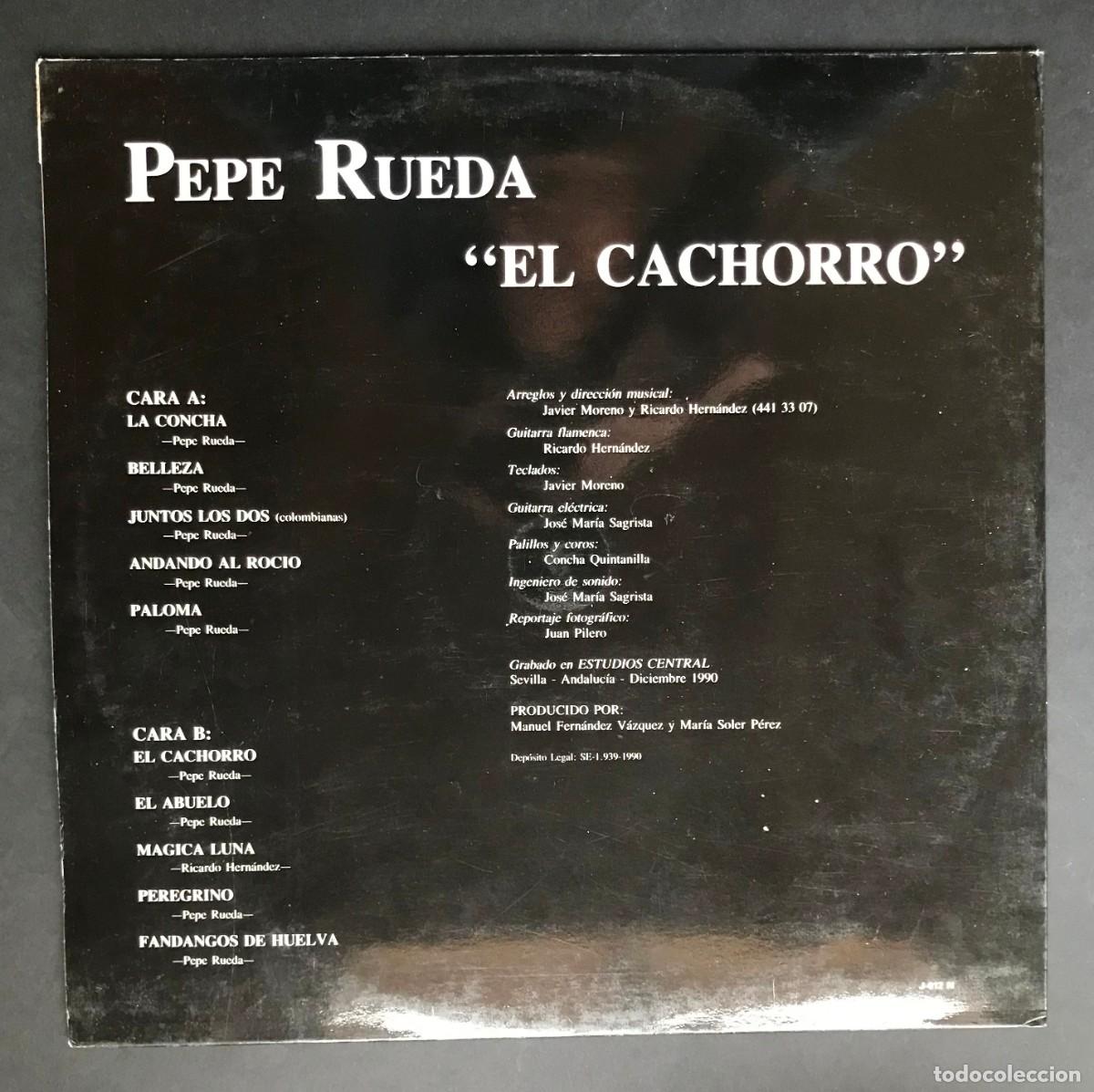 Discos de vinilo: PEPE RUEDA - El Cachorro - LP 1990 - LA JUNGLA - Foto 2