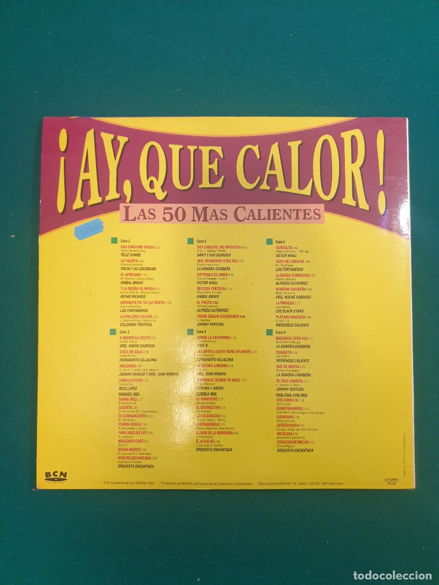 Discos de vinilo: AY, QUE CALOR LAS 50 MAS CALIENTES - Foto 2