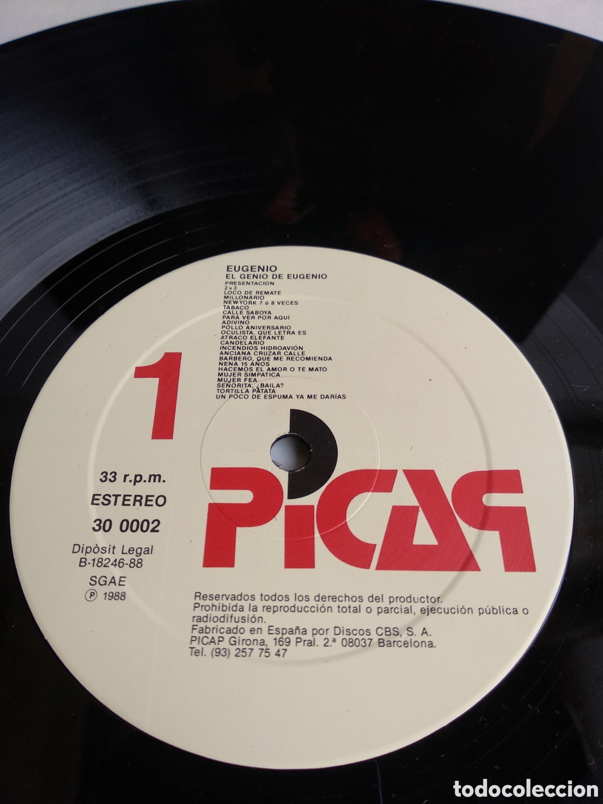 Discos de vinilo: *EL GENIO DE EUGENIO, SPAIN, PICAP, 1988, Z.2 - Foto 3