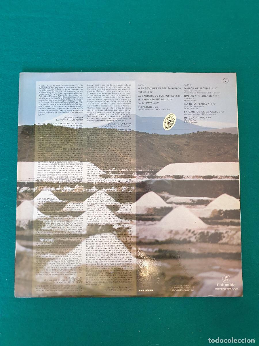 Discos de vinilo: Los Sabande&ntilde;os - Las Seguidillas Del salinero - Foto 2