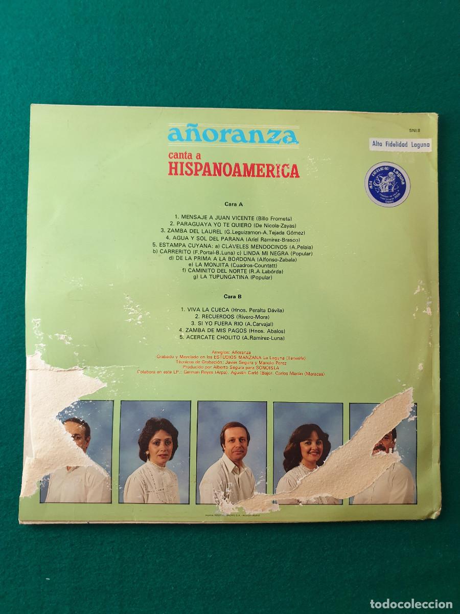 Discos de vinilo: A&Ntilde;ORANZA CANTA A HISPANOAMERICA - Foto 2