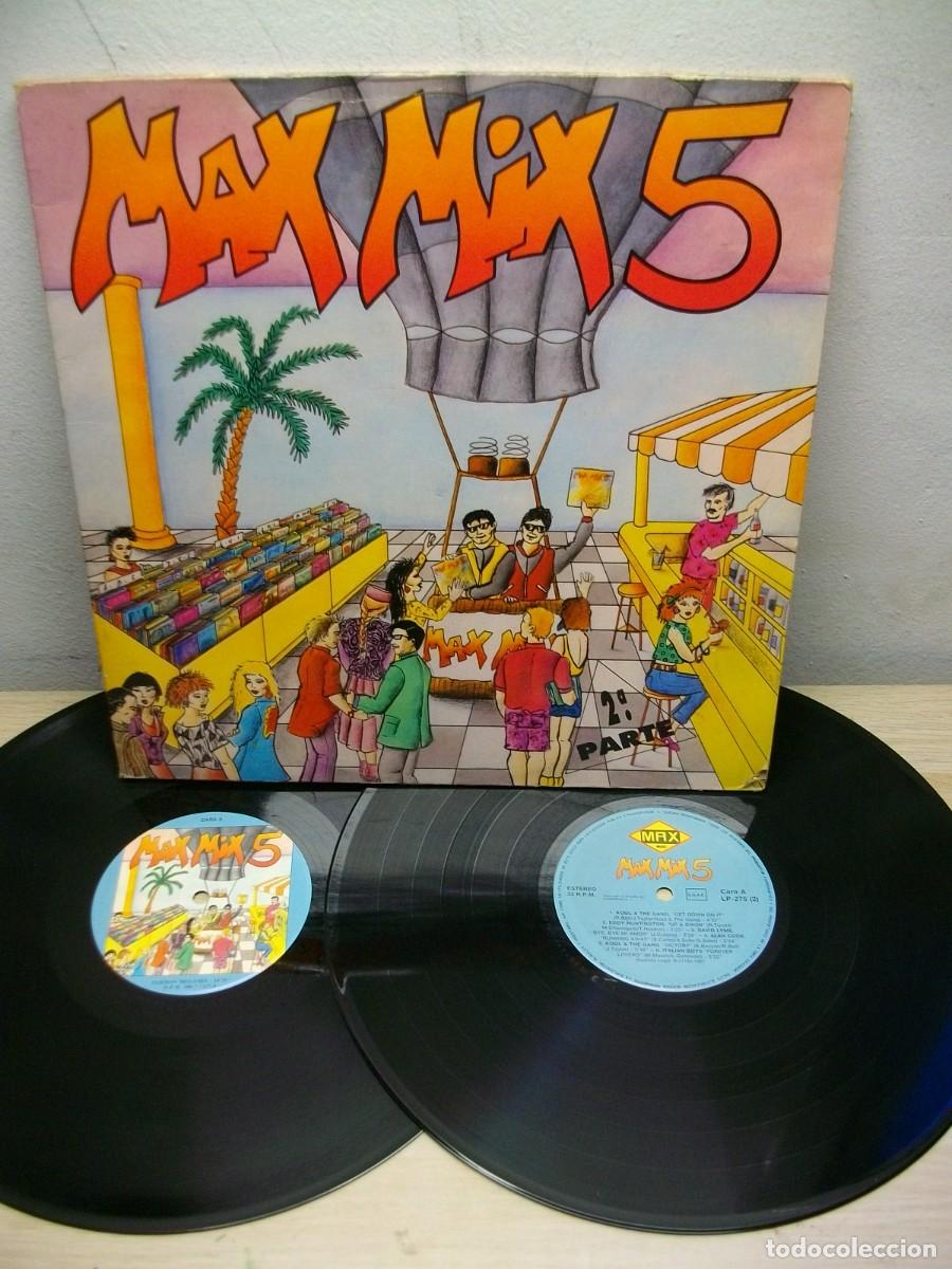 Discos de vinilo: MAX MIX 5 SEGUNDA PARTE 2 DISCOS LP - Foto 1