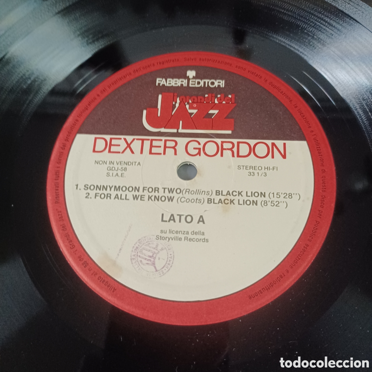 Discos de vinilo: DEXTER GORDON - I GRANDI DEL JAZZ - Foto 3