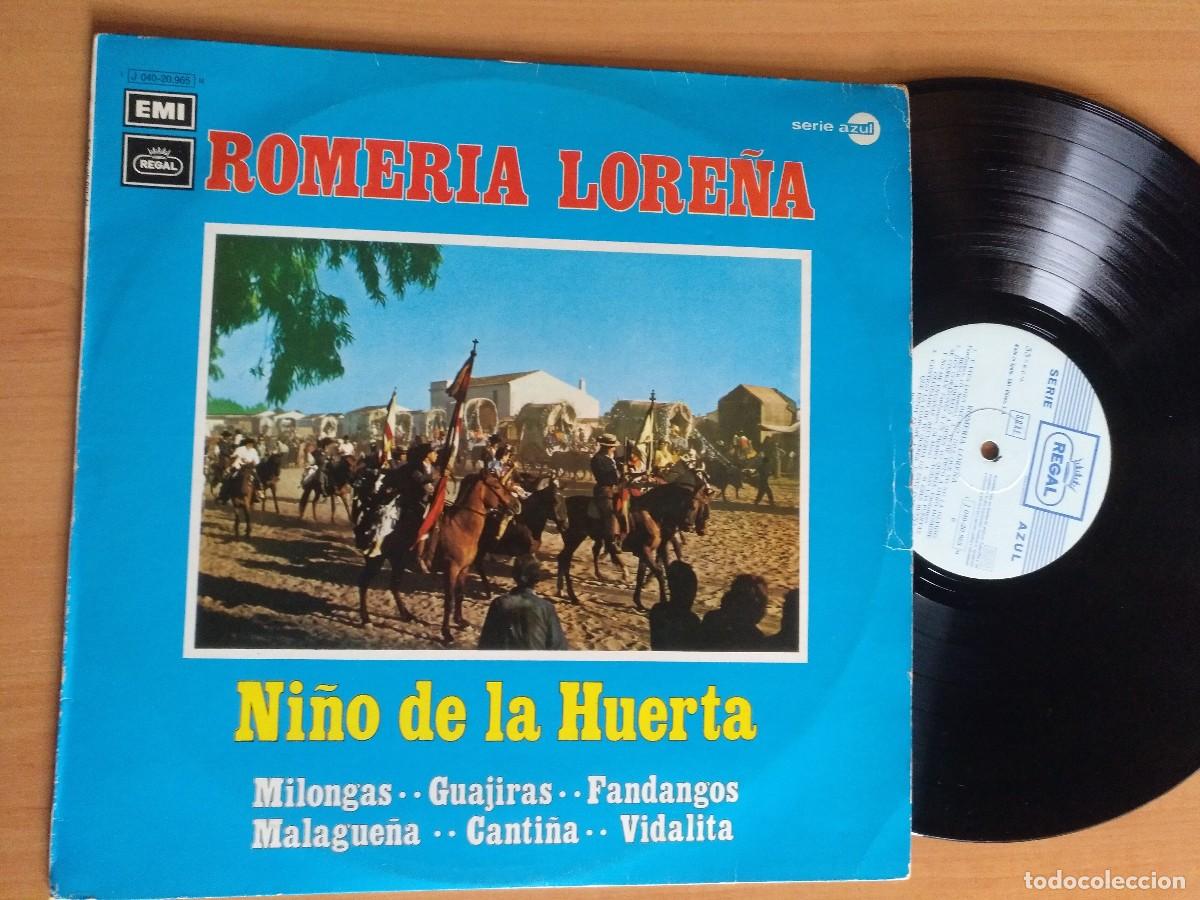 Discos de vinilo: NI&Ntilde;O DE LA HUERTA ROMERIA LORE&Ntilde;A LP - Foto 1