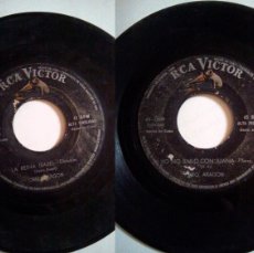Discos de vinilo: 7 SINGLE RCA AÑOS 50 O. ARAGON CUBA. Lote 387199149