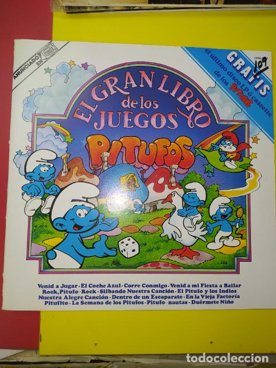 Discos de vinilo: LP DISCO VINILO EL GRAN LIBRO DE LOS JUEGOS DE LOS PITUFOS - Foto 1