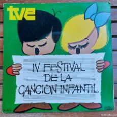 Discos de vinilo: DISCO - VINILO - SINGLE - IV FESTIVAL DE LA CANCIÓN INFANTIL - PALOBAL S-65 - 1970. Lote 387257794