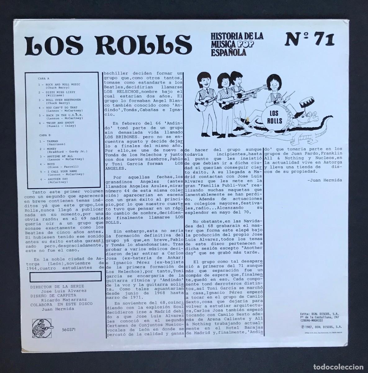 Discos de vinilo: LOS ROLLS - LP 1987 - ALLIGATOR - Foto 2