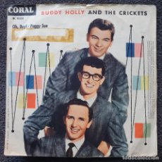 Discos de vinilo: BUDDY HOLLY & THE CRICKETS 7” ALEMAN 1959 RARÍSIMO CON PORTADA CORAL 93251 - PEGGY SUE. Lote 387282919