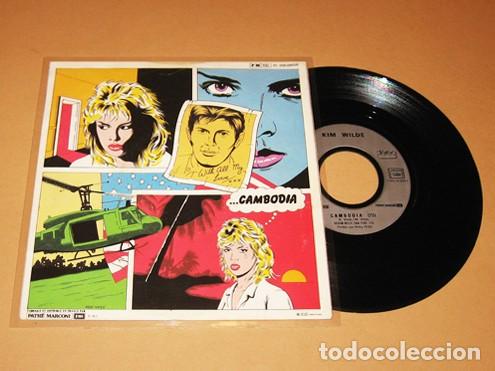 Discos de vinilo: KIM WILDE - CAMBODIA - SINGLE - 1981 - UNO DE SUS MEJORES TEMAS EN LOS 80'S