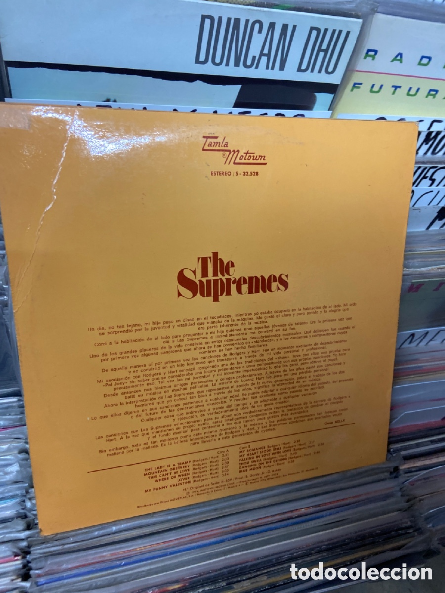 Discos de vinilo: The Supremes, cantan los &eacute;xitos de Roger y hart - Foto 2