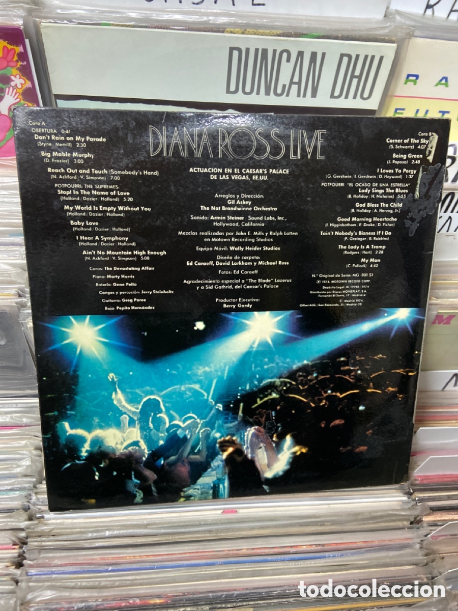 Discos de vinilo: Diana Ross, Live at caesar Palace - Foto 2