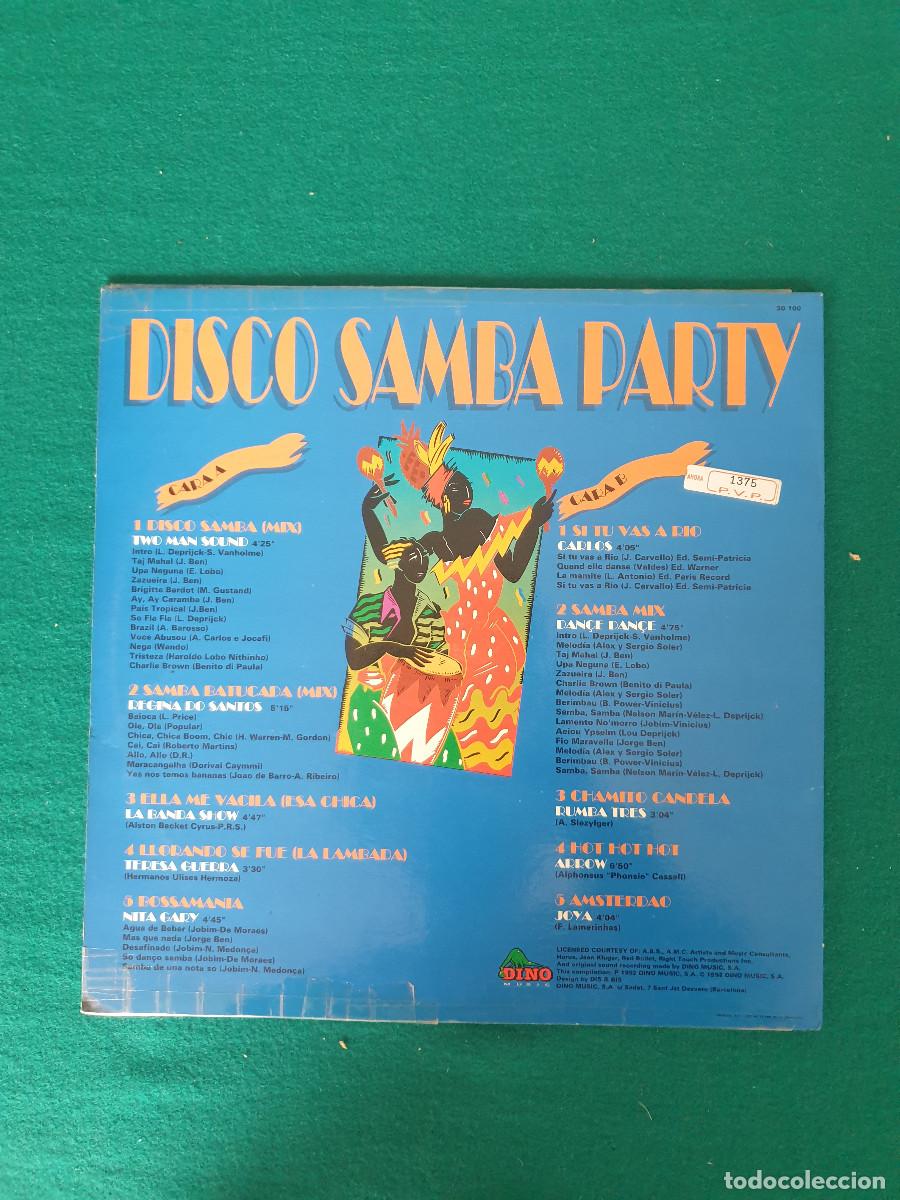 Discos de vinilo: Disco Samba Party - Versiones Originales - Foto 2
