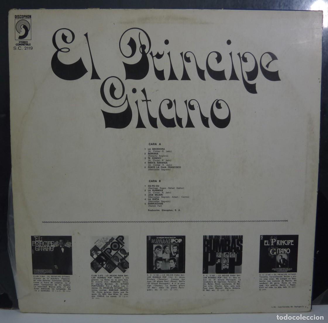 Discos de vinilo: EL PRINCIPE GITANO // LA MECEDORA+OTRAS // 1971 // (G VG) // LP - Foto 2