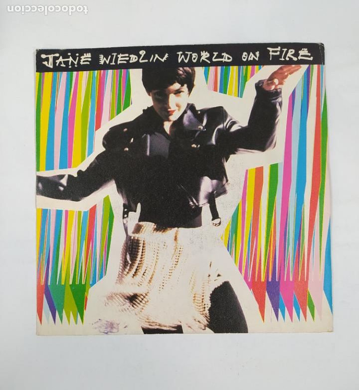 Discos de vinilo: JANE WIEDLIN. WORLD ON FIRE. SINGLE. TDKDS19C - Foto 1