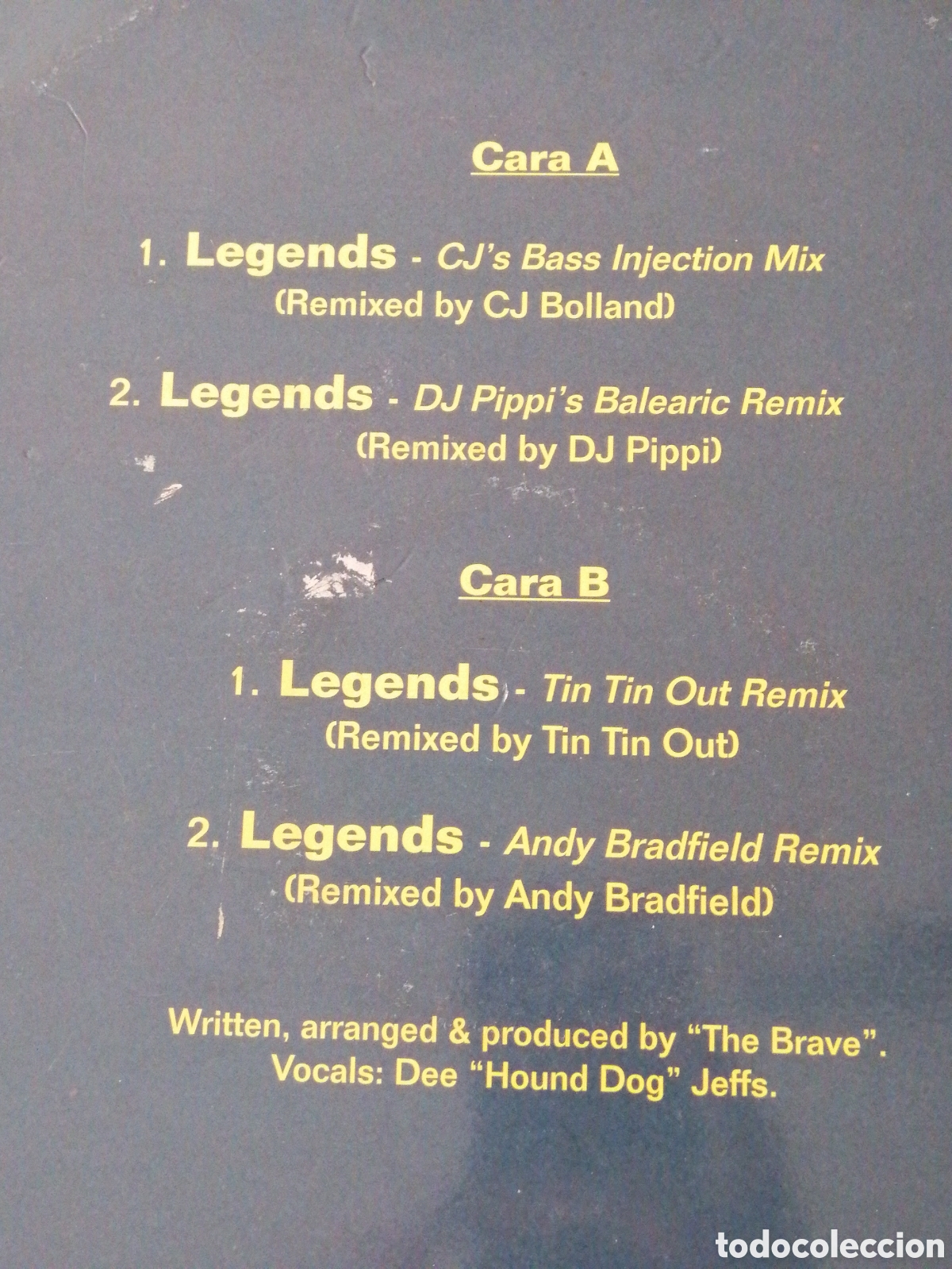 Discos de vinilo: SACRED SPIRIT LEGENDS- LEE VAQUEROS-DISCO - Foto 3