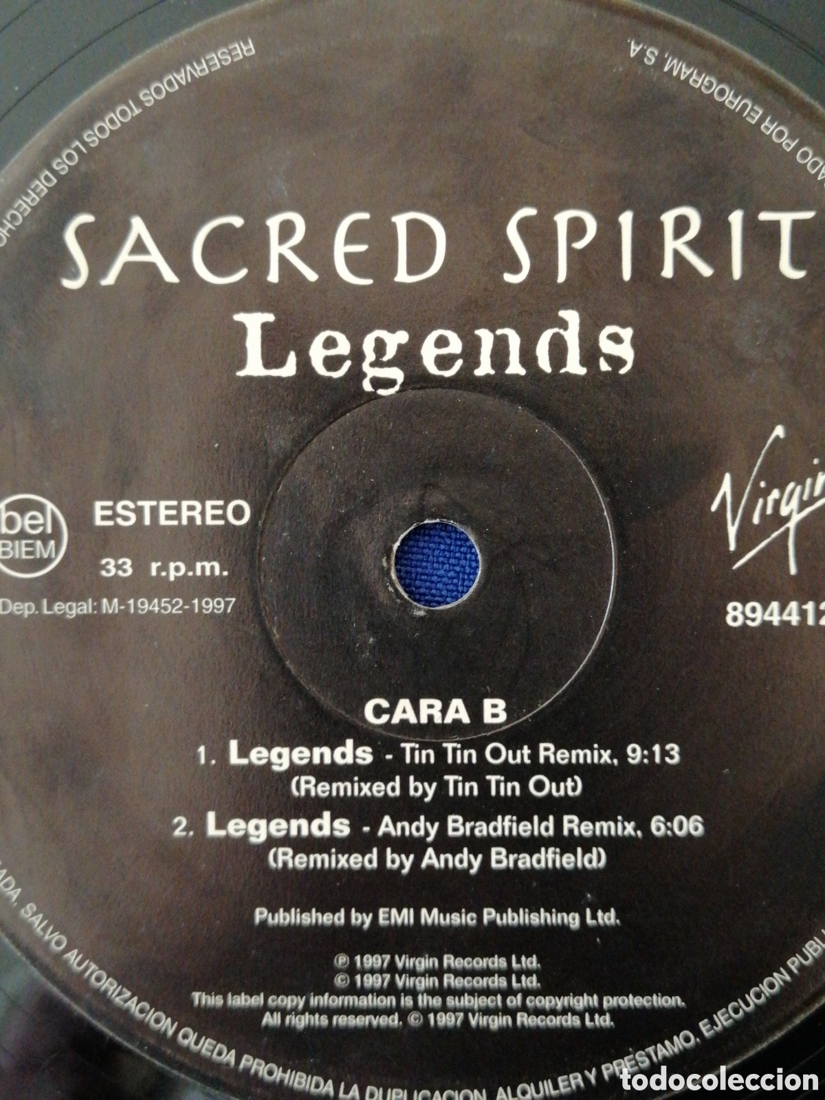 Discos de vinilo: SACRED SPIRIT LEGENDS- LEE VAQUEROS-DISCO - Foto 6