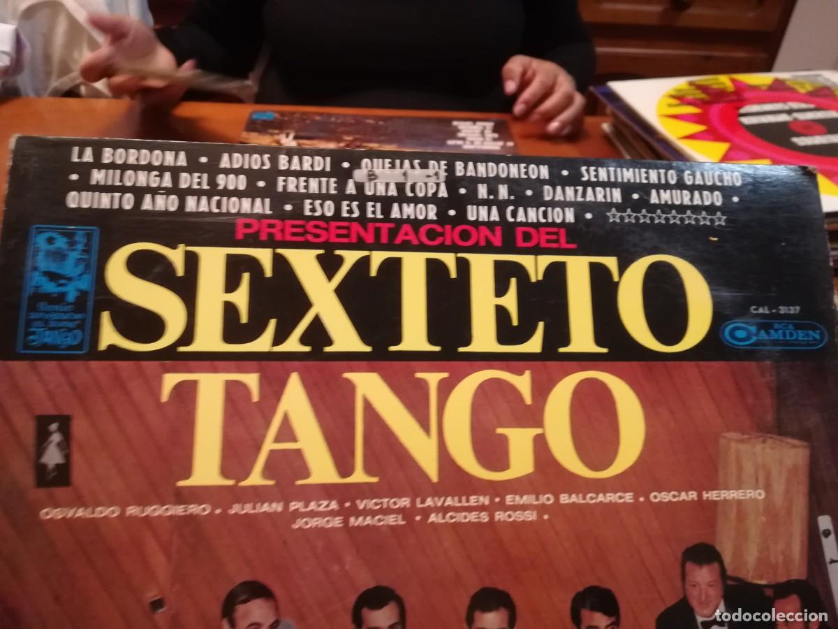Discos de vinilo: PRESENTACION DEL SEXTETO TANGO / R-1 / CAMDEN - Foto 3