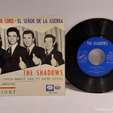 Discos de vinilo: THE SHADOWS / THE WAR LORD + 3 / EP-LA VOZ DE SU AMO-1966 / MBC. ***/***. Lote 387536044