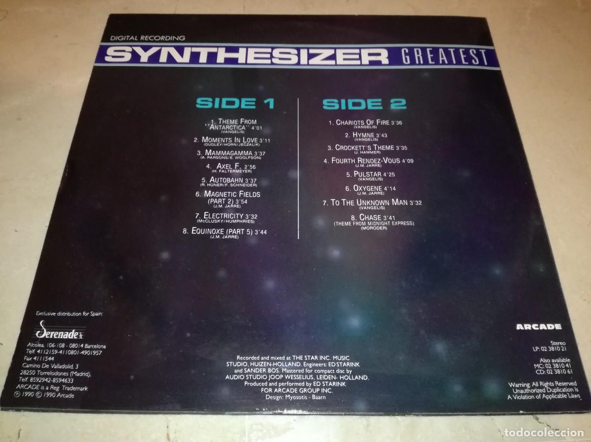 Discos de vinilo: SYNTHESIZER GREATEST-VINILO EN EXCELENTE ESTADO - Foto 2