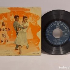 Discos de vinilo: CRISTINA JORIO / LA CHICA DEL RÍO / EP-LA VOZ DE SU AMO-1958 / MBC. ***/***. Lote 387542714