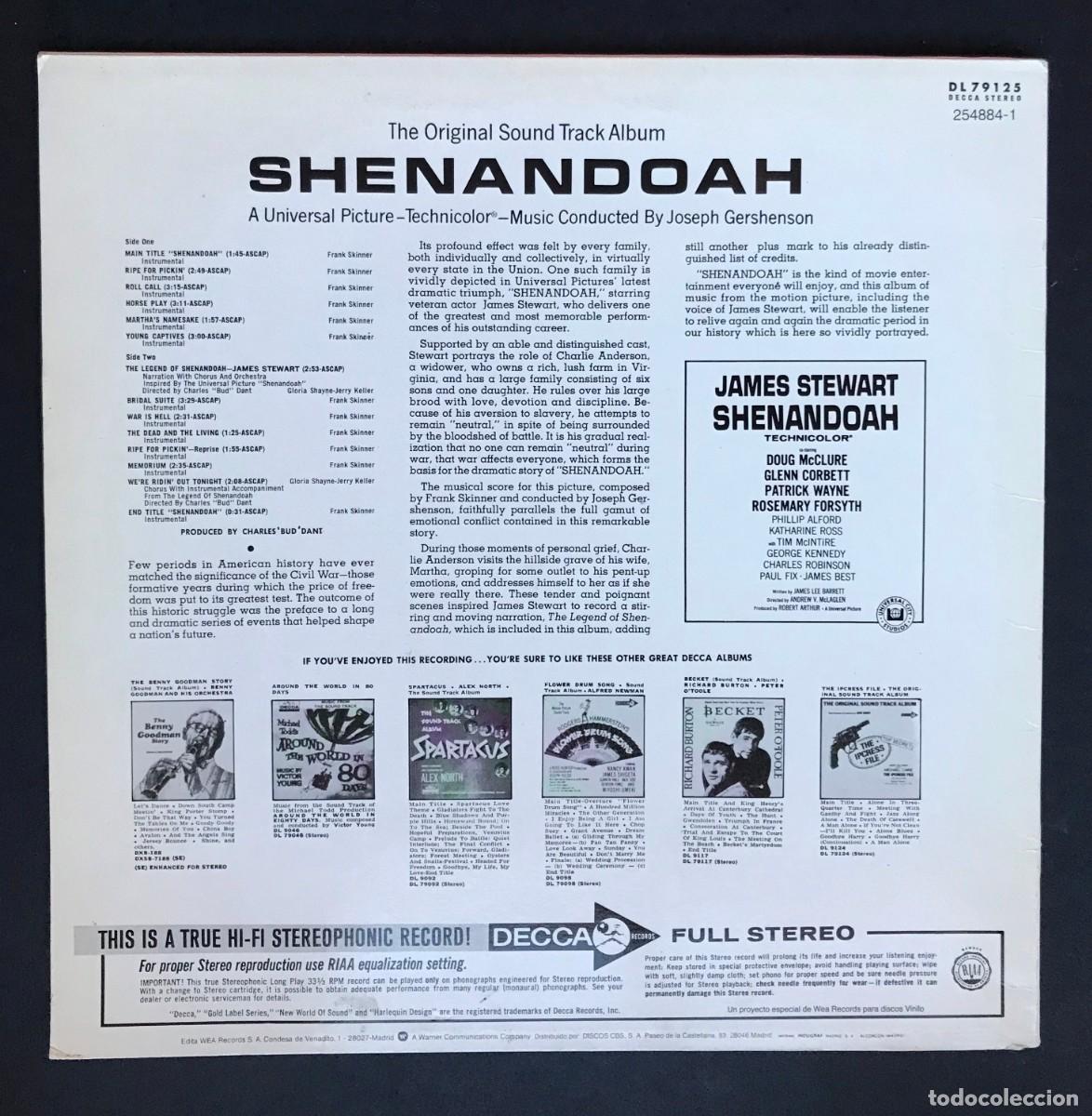 Discos de vinilo: JOSEPH GERSHENSON - Shenandoah - LP 1987 - DECCA - Foto 2