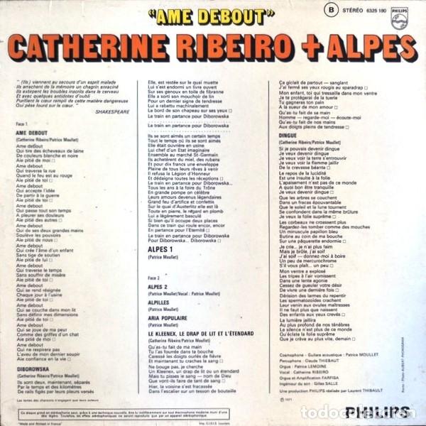 Discos de vinilo: Catherine Ribeiro + Alpes &ndash; Ame Debout - Foto 2