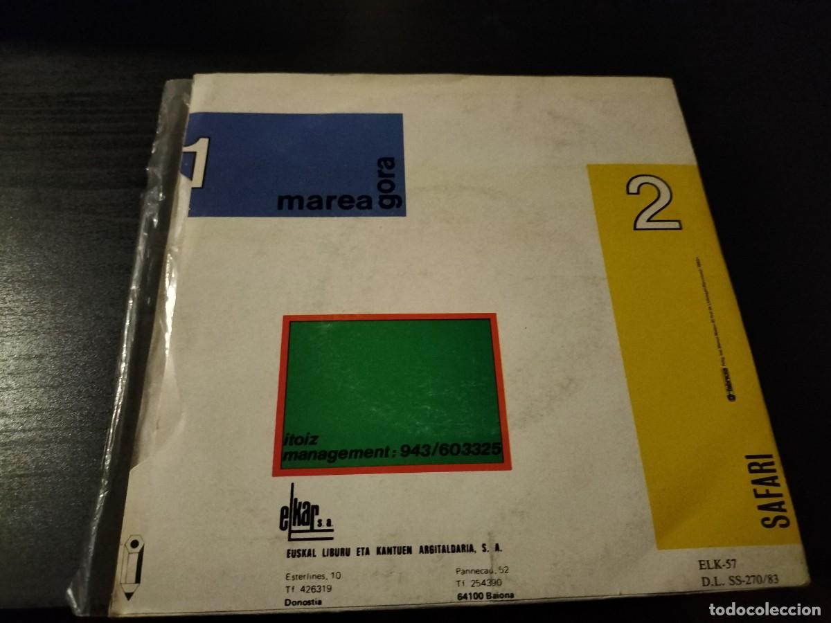 Discos de vinilo: ITOIZ - MAREA GORA 7&rdquo; SINGLE ELKAR 1983 - Foto 2