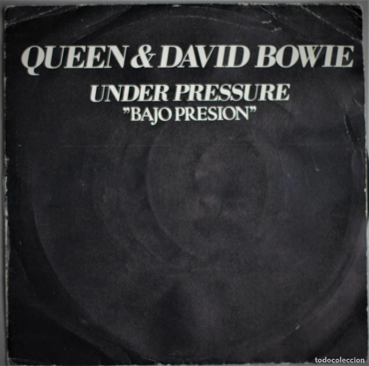Discos de vinilo: QUEEN & DAVID BOWIE//UNDER PRESURE//SINGLE//1981//EMI ESPA&Ntilde;A - Foto 1