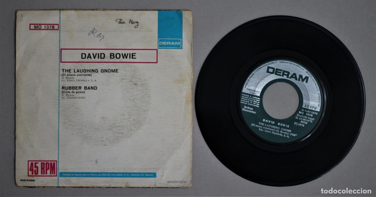Discos de vinilo: DAVID BOWIE//THE LAUGHING GNOME//SINGLE//1973//DERAM - Foto 2