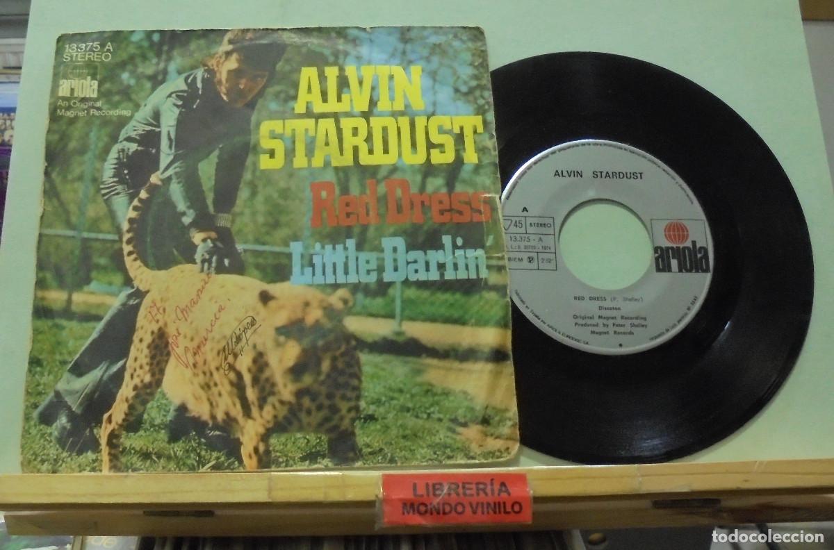 alvin stardust red dress Alvin Stardust - Red Dress / Little Darlin' (7", Single) (Very Good Plus (VG+))