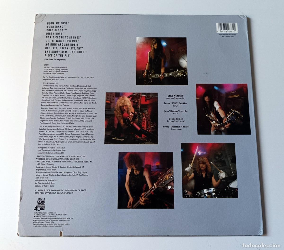 Discos de vinilo: LP KIX - BLOW MY FUSE - Foto 2