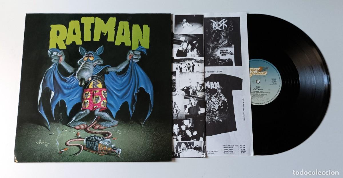 Discos de vinilo: LP RISK - RATMAN (Steamhammer 1989) - Foto 3