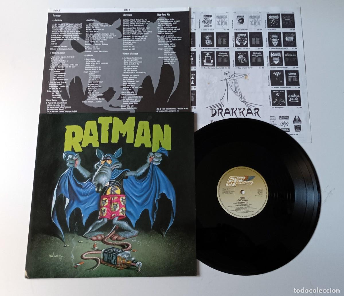 Discos de vinilo: LP RISK - RATMAN (Steamhammer 1989) - Foto 4
