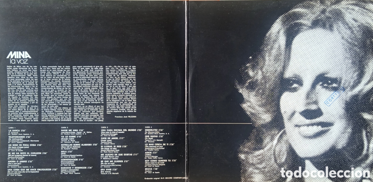 Discos de vinilo: Disco de vinilo Mina - Foto 3