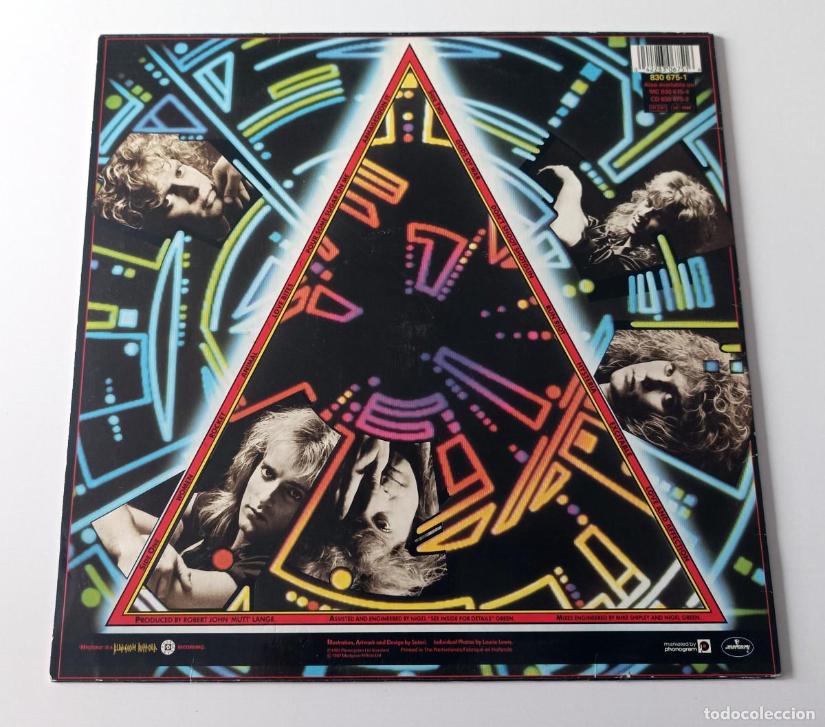 Discos de vinilo: LP DEF LEPPARD - HYSTERIA - Foto 2