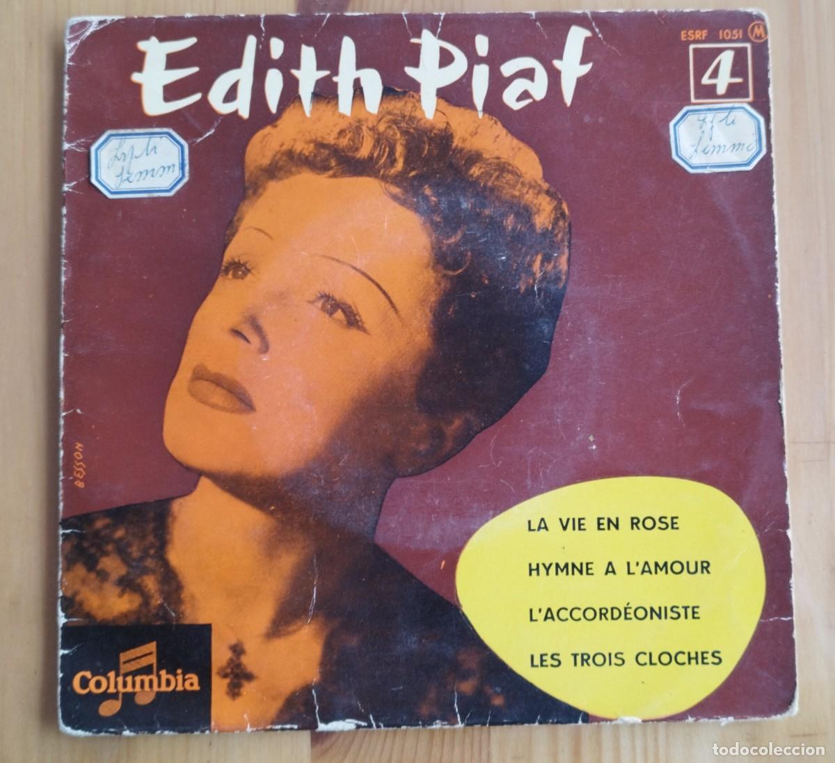 Dischi in vinile: VINILO SINGLE 45 RPM EDITH PIAFLA VIE EN ROSE