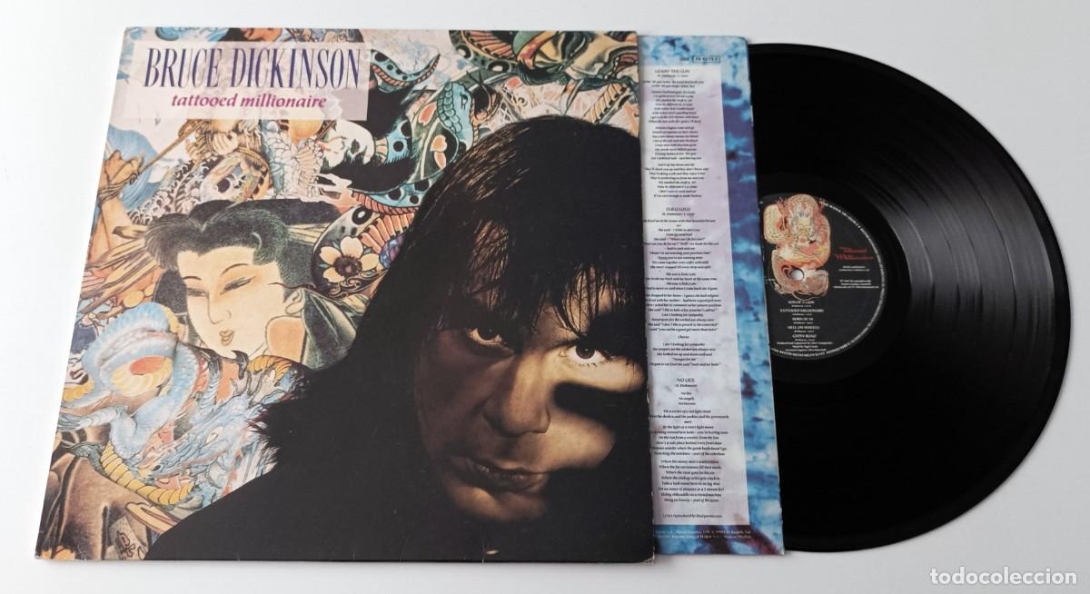 Discos de vinilo: LP BRUCE DICKINSON - TATTOOED MILLIONAIRE - Foto 3