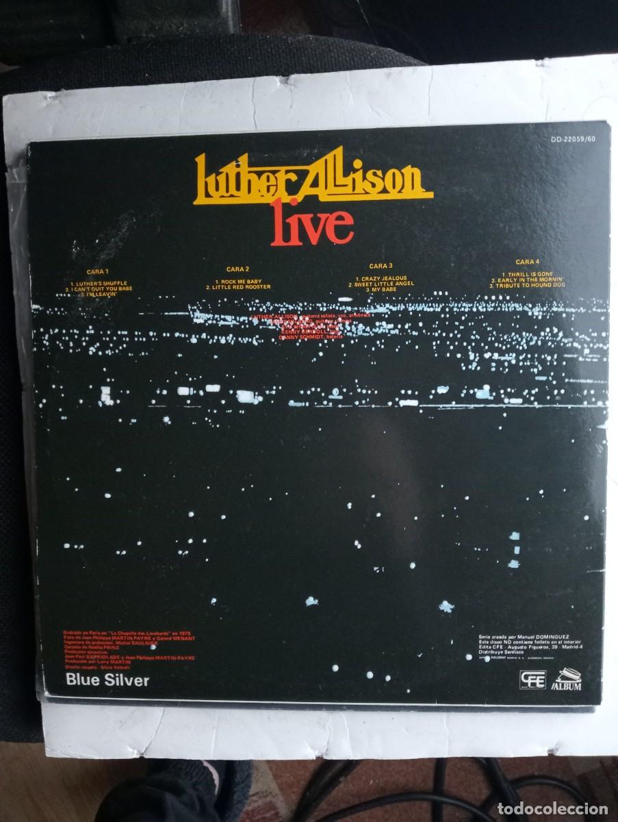 Discos de vinilo: luther allison live 1982 gatefold 2 lps - Foto 2
